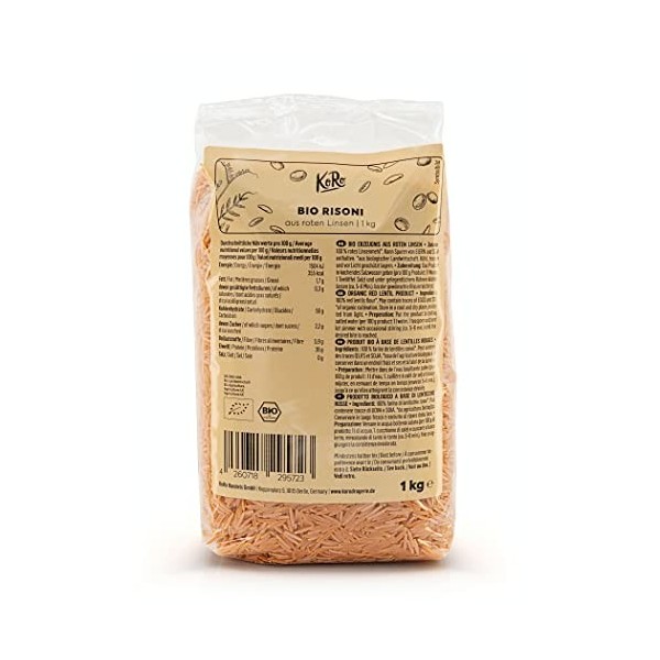 KoRo - Risoni de farine de lentilles bio 1 kg
