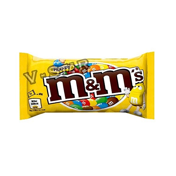 M & M Peanut Sac standard 45 g x 24 x 1 paquet 