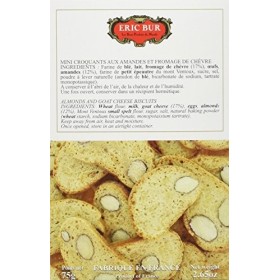 ERIC BUR Mini Croquants aux Amandes/Fromage de Chèvre 75 g - Lot de 5