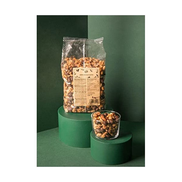 KoRo - Mélange de noix sucré et salé - 1 kg - Cacahuètes salées et chocolatées