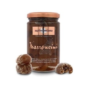 Agrimontana Petits Marrons Confits au Sirop - Poids Net Égoutté 250 Grammes