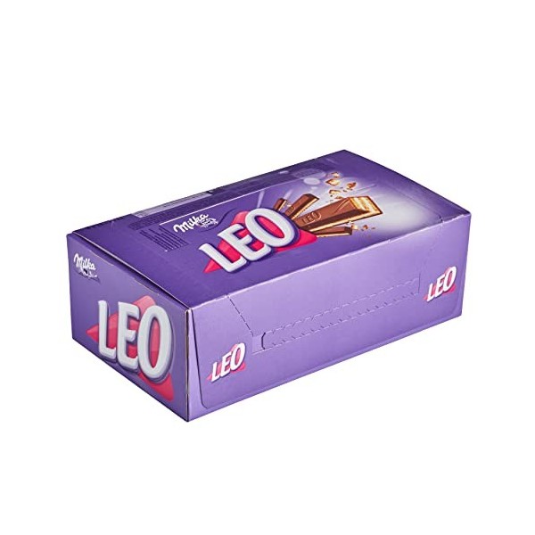 Milka LEO - Gaufrette Croustillante au Chocolat au Lait - Présentoir de 32 barres 33,3 g 