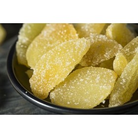 gingembre cristallisé 1 Kg | Gingembre confit en lamelles | Gingembre en Tranches de | Gingembres séchés sucrés | Collation s