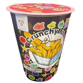 Heartforcards® Lot de 3 paquets de bâtonnets de pommes de terre croustillants asiatiques, 3 x 50 g, avec protection dexpédit