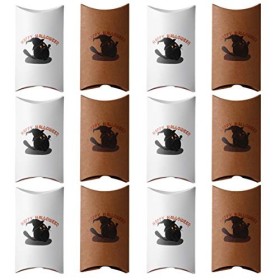 STOBOK 24 Pièces Boîte Doreiller De Bonbons Dhalloween Petits Cadeaux Sacs De Friandises Dhalloween Le Cadeau Cotillons D