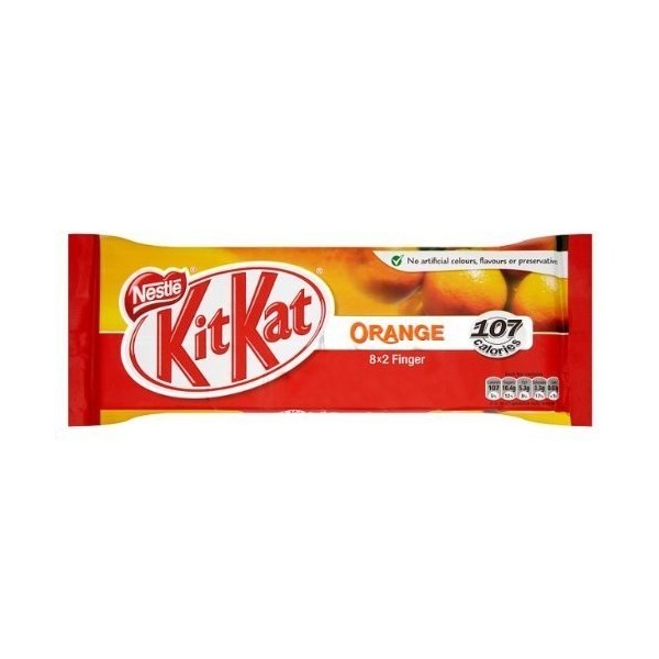 Kit Kat Orange 8x2 Fingers 166g 4-pack by N/A