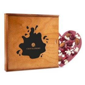 Coeur rubis et ses amandes craquantes | Idée cadeau Saint Valentin | Tendance | Girly |Original | Femme | Nouveau | Nouveauté