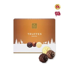 Frey Assortiment Duo 512g - Assortiment de Truffes de Chocolat Blanc, Noir et au Lait - Emballage cadeau de Noël - Chocolat S