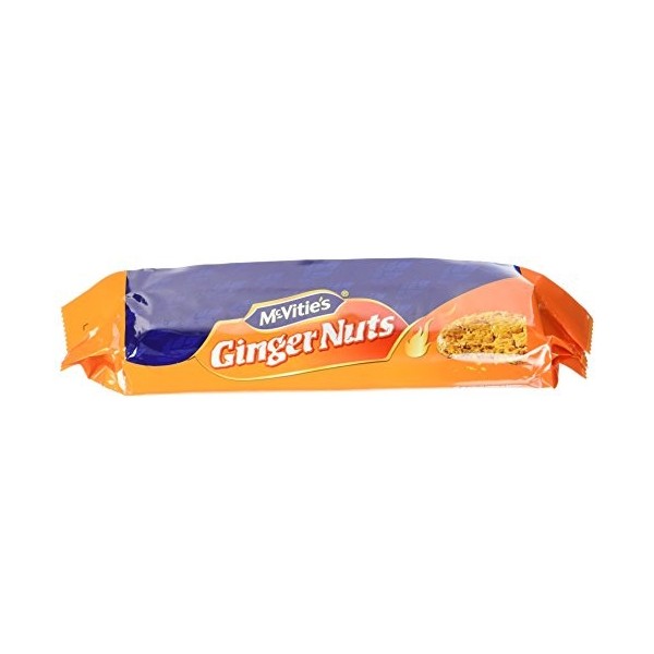 MC VITIES Biscuit Ginger Nuts Biscuits au Gingembre 250 g - Lot de 6