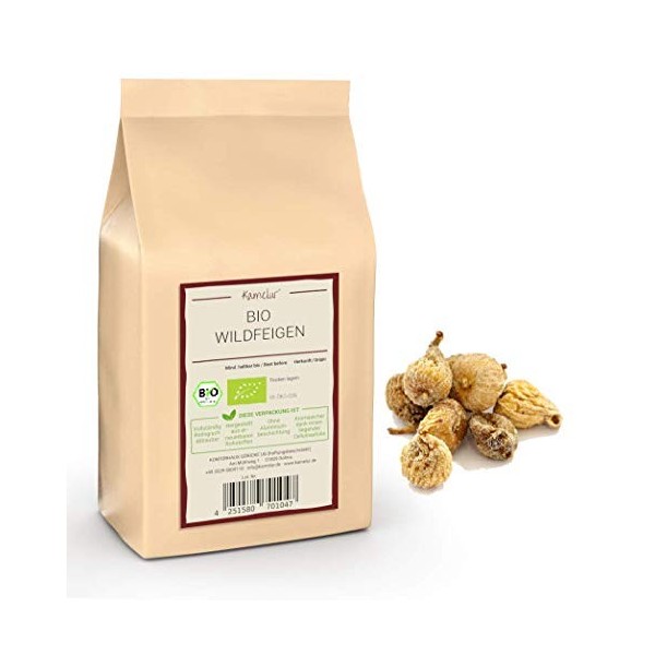 1kg de figues sauvages séchées BIO - figues dorées espagnoles naturelles, non sucrées et non sulfitées