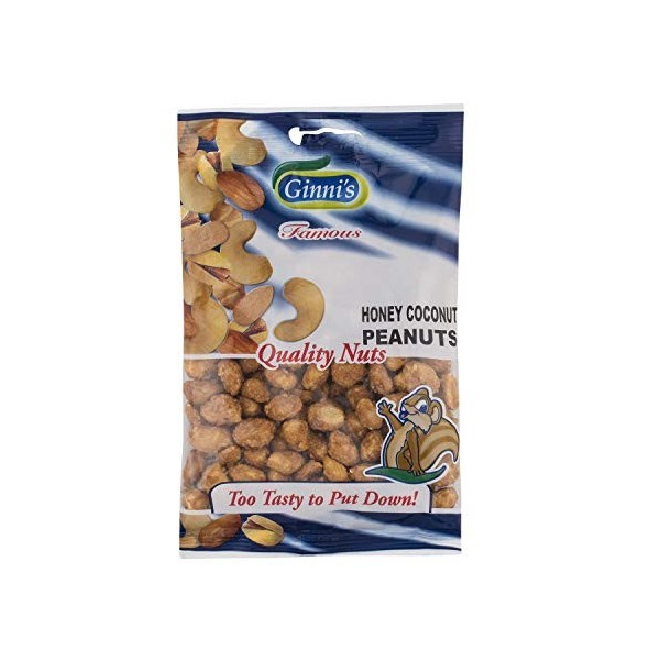 Cacahuètes au miel et à la noix de coco Ginni - 120 g - Paquet de 1