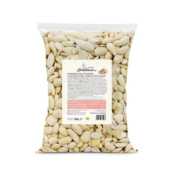 Dolcincasa.com Amandes amère Blanchies Noix entières pour un grignotage sain Cuisine ou pâtisserie Sucreries Pâtisseries Glac