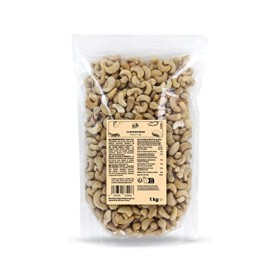 KoRo - Noix de cajou 1 kg - Noix de cajou entières, naturelles, sans additifs, non salées, dans un emballage économique