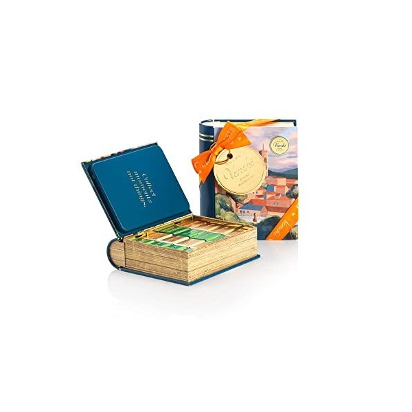 Venchi - Mini Livre en Métal Florence avec Chocolats Cremino Assortis, 172 g - Idée Cadeau - Sans Gluten