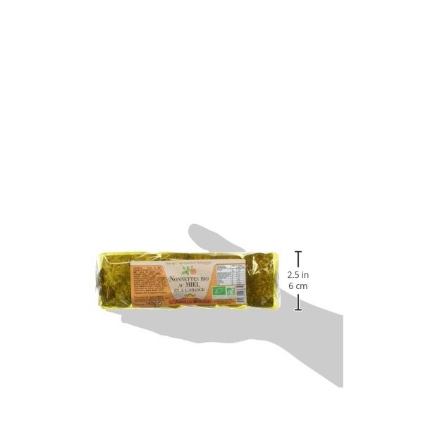 LAbeille Royale Nonnettes Bio Fourrées au Miel/à lOrange 6 x 150 g - Lot de 6