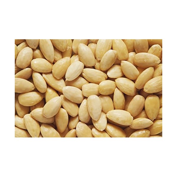 Amandes Blanchies 1 Kg | émondées | Amandes crues sans peau | Amandes Entières | pelées et non salées | Saines, nutritives et