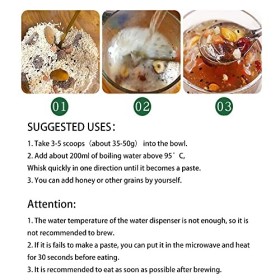 Bouillie de petit-déjeuner, soupe en poudre de racine de lotus de noix et de racine de lotus, poudre instantanée de substitut