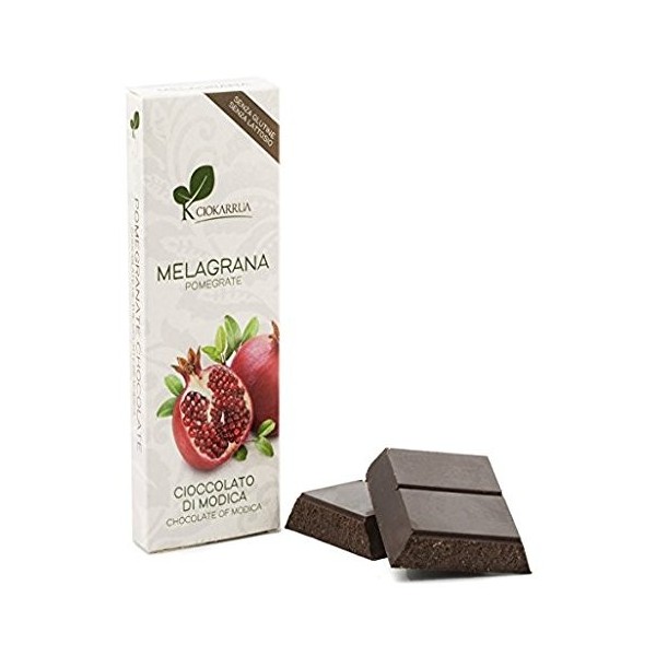 Ciokarrua | Modica Chocolat Grenade IGP | Chocolat brut transformé Modica | Barre de chocolat sans lactose | Chocolat 3 Barre