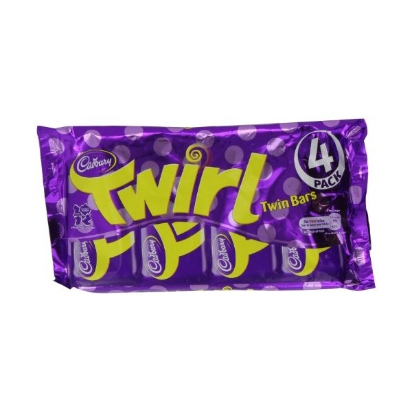 Cadbury Twirl 4 Bars Pack of 6, Total 24 Bars 