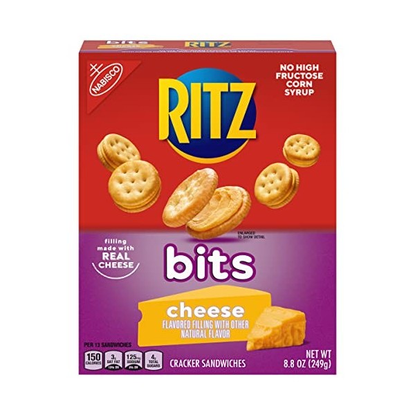 Ritz Bits Sandwich Crackers Cheese, 8.8-Ounce Box 