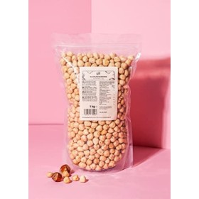 KoRo - Noisettes blanchies 1 kg - Noisettes pelées sans additifs ni conservateurs, parfaites pour la cuisine ou comme snack