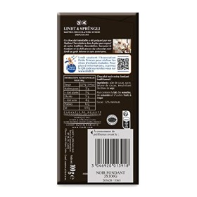 Lindt - Lot De 3 Tablettes MAÃŽTRE CHOCOLATIER - Chocolat Noir - Extra Fondant, 3x100g