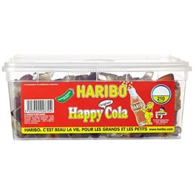 Haribo Bonbon Gélifié Happy Cola x 210 Pièces 1,1 kg