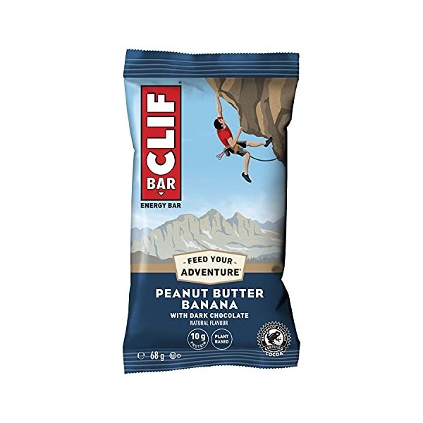 Clif Bar - Lot de 7 barres énergétiques à base d’ingrédients naturels 7&nbsp;x 68&nbsp;g , idéal pour le sport