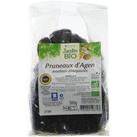 Jardin BiO étic - Pruneaux dAgen moelleux dénoyautés - bio - Graines, fruits à coque, super aliments - Certifié AB - Sachet 