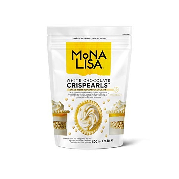 MoNA LISA - Chocolat White Crispy Pearls - 800g