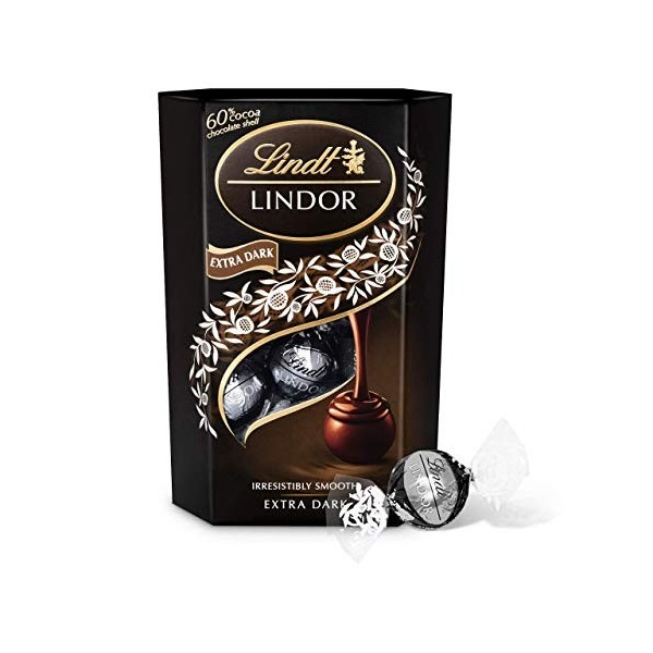 Lindt Lindor 60% Dark Chocolate Cornet 200 g Pack of 2 