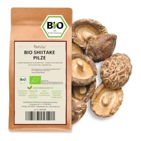 200g de champignons Shiitake BIO séchés en tranches - champignons séchés sans additifs, alimentation asiatique - champignons 