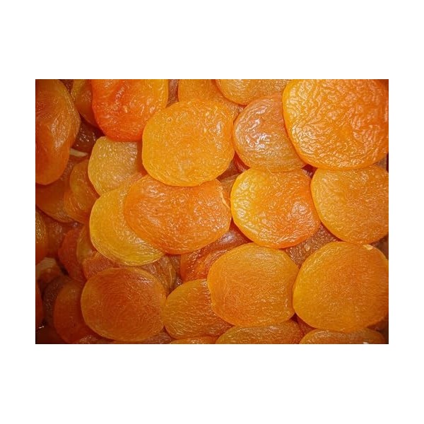 Abricots secs 1 Kg | gros calibre | sans noyaux | Abricots séchés et nutritifs | Sans sucre | Riche en fibres | Sans gluten |