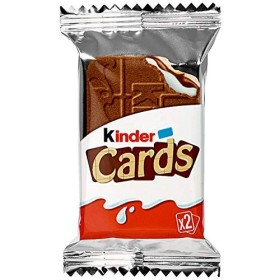 Ferrero Kinder Cards Spécialité Gaufre Barres 25,6g Pack de 30 