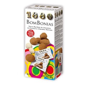 1880 Amandes Caramélisées Enrobées de Chocolat Blanc/Saupoudrées de Cacao/Emballage Individuel/Collation de Qualité Suprême 1