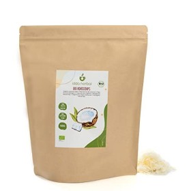 Noix de Coco Chips Bio 1kg , non Sucrées et Non Torréfiées, Chips de Noix de Coco de Culture Biologique, 100% Naturelles et 