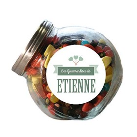 Bonbonnière personnalisable - Gravée « Les gourmandises de » - Candy Mix - Cadeau danniversaire