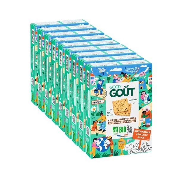 Good Goût - BIO - Biscuits Timbrés 110g - Lot de 9