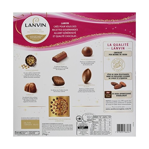 Nestlé Lanvin Collection du Chocolatier Assortiment Gourmand 296 g