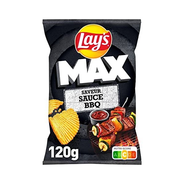 Lays Max Chips Saveur Barbecue 120g