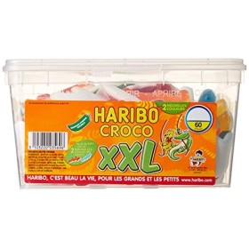 Haribo Bonbon Gélifié Croco XXL x 60 Pièces 1,57 kg