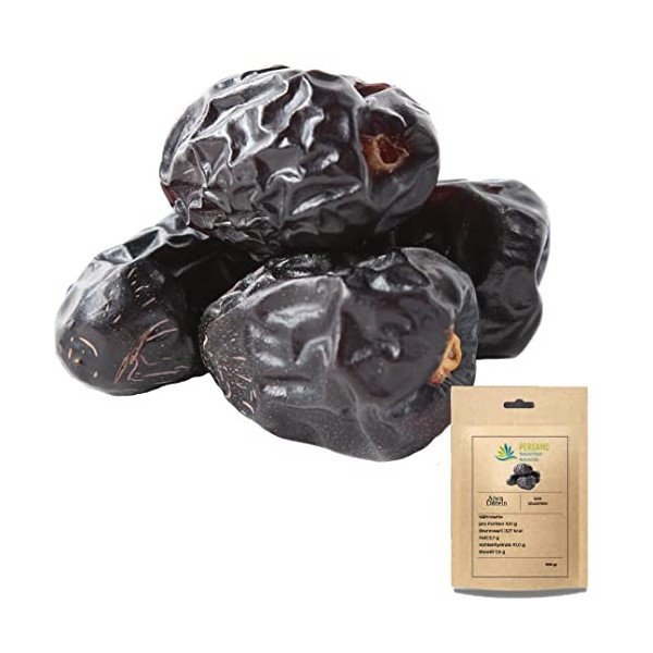 Dattes Ajwa 1 kg |Dattes fraîches premium dArabie Saoudite | 100% naturelles et saines | Qualité supérieure | Avec noyau |