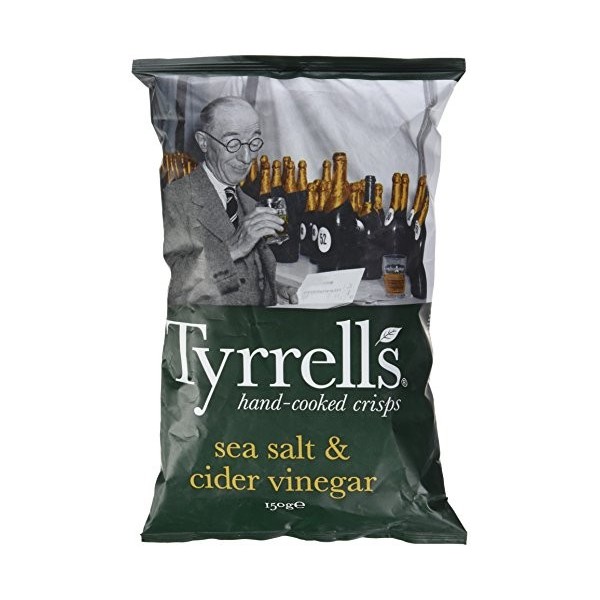 Tyrrells Sachets de Chips Sel de Mer/Vinaigre de Cidre 150g