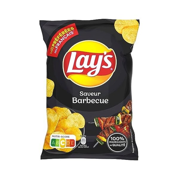 Lays Chips Barbecue, 45 g - Lot de 20