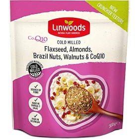 Linwoods blanchi de lin, noix, noix du Brésil, amandes et Q10 360g - Paquet de 2