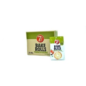 7 days Bake Rolls Bake Rolls Pommes de pain 7 jours Pain croustillant 7 jours 12 x 80 g pack tomate et olive 