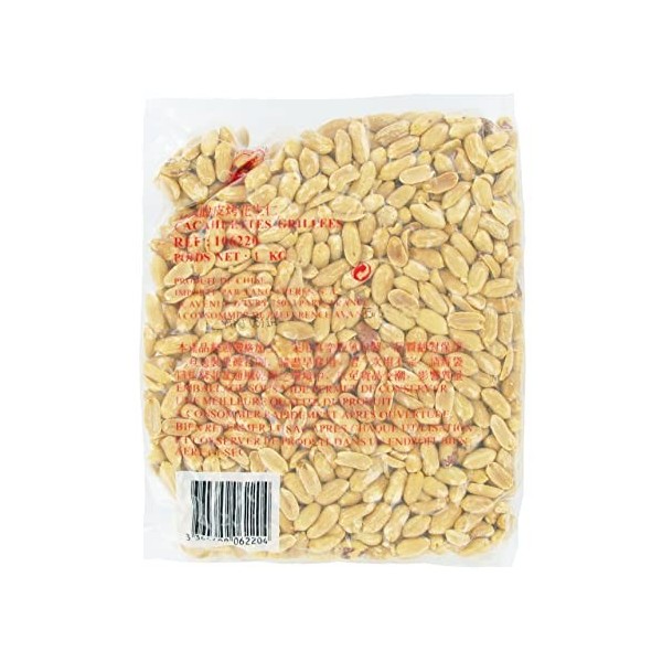 Cacahuètes Grillées sans Huile et sans Sel 1kg/Sachet - Lot de 1 et 2 Sachets - Livraison Gratuite France - Expédition par la