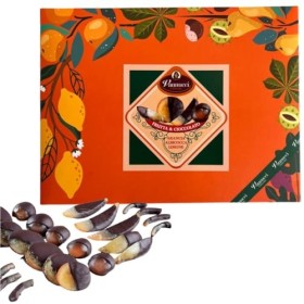 Vannucci Fruits confits enrobés Chocolat Fondant Boîte cadeau de 200 g