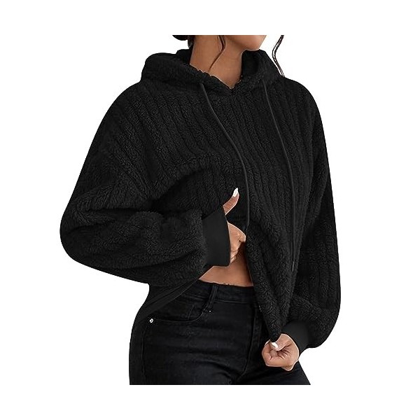 Générique Sweat à Capuche Pas Cher Femme Veste Polaire Pull à Manche Longue Pullover Fille Blouson Tops Mode Hoodie Sweat-Shi