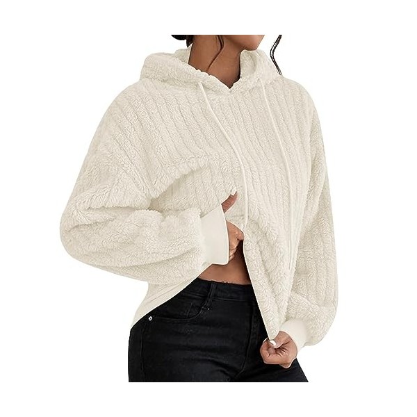 Générique Sweat à Capuche Pas Cher Femme Veste Polaire Pull à Manche Longue Pullover Fille Blouson Tops Mode Hoodie Sweat-Shi
